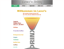 Tablet Screenshot of lencis-drinx.de